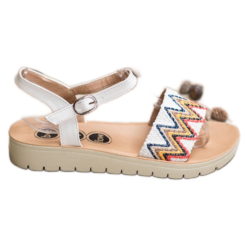 SHELOVET Casual sandaler vit