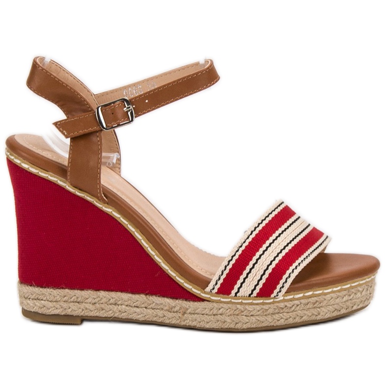 Primavera Casual Wedge Sandals röd