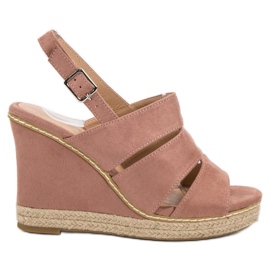 Primavera Sandaler i pulverform rosa