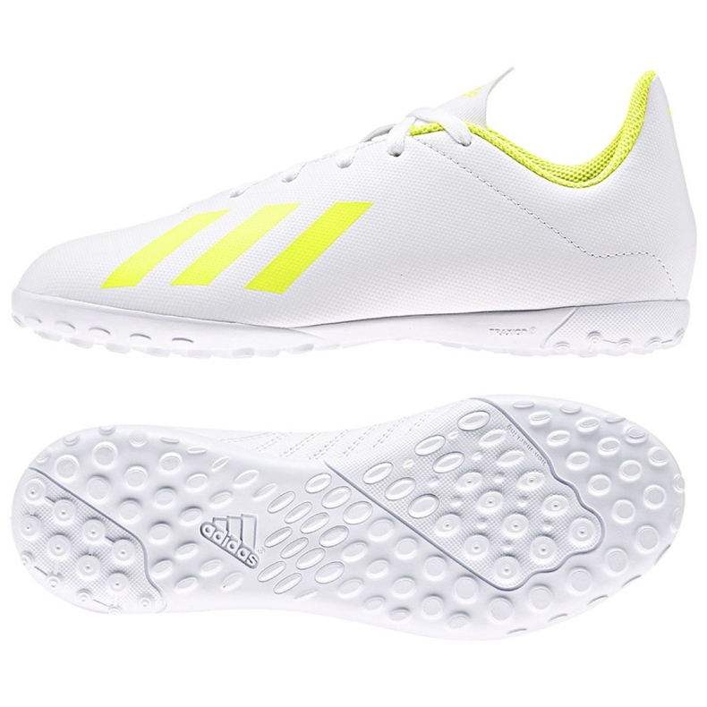 Adidas X 18.4 Tf Jr BB9418 fotbollsskor mångfärgad vit