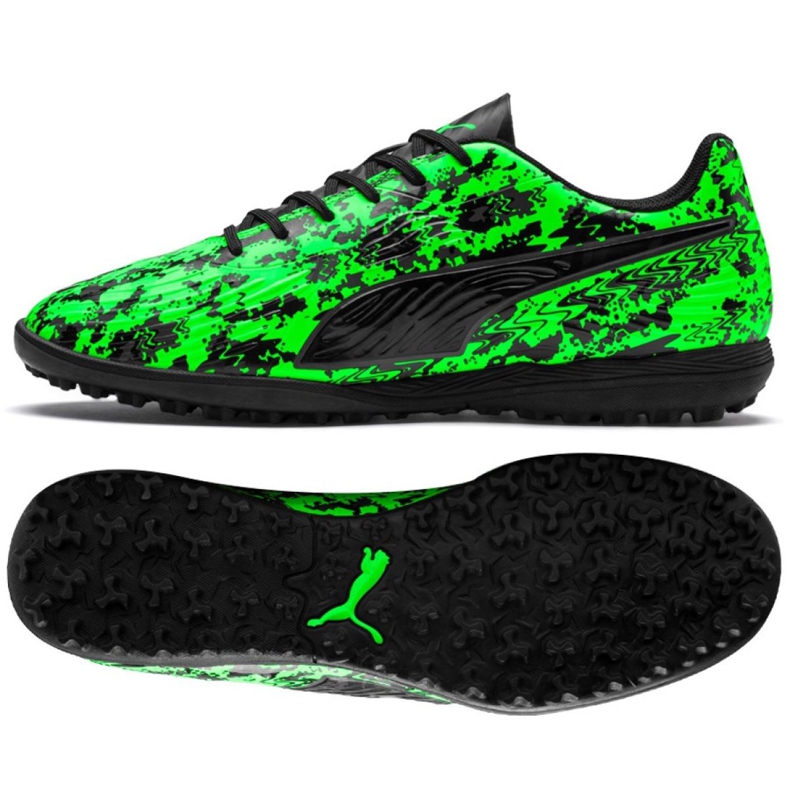 Puma PUMA One 19.4 Tt M 105495 ​​03 fotbollsskor mångfärgad grön
