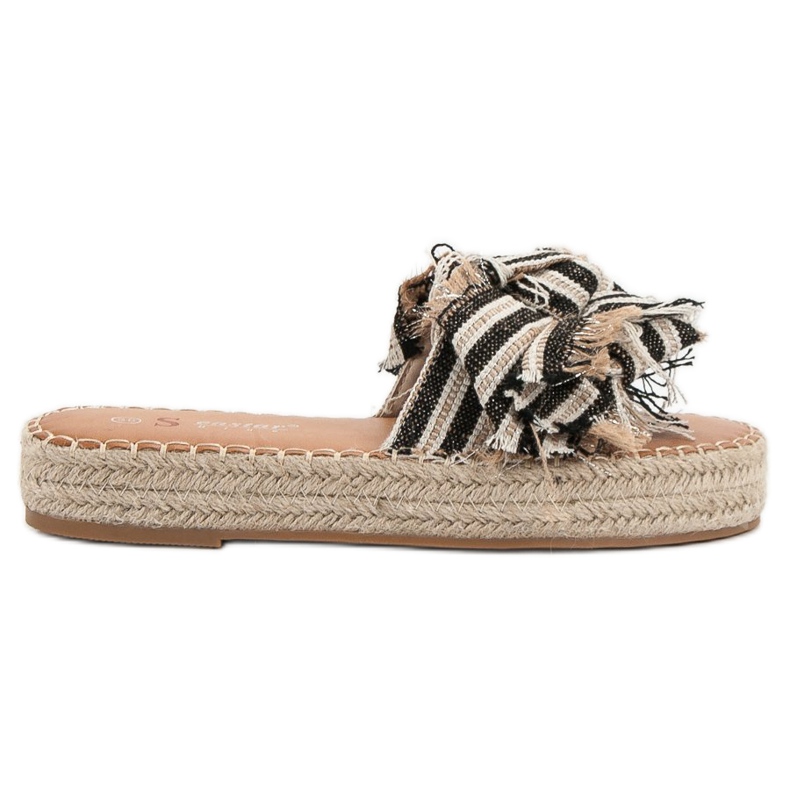 Seastar Randiga tofflor brun