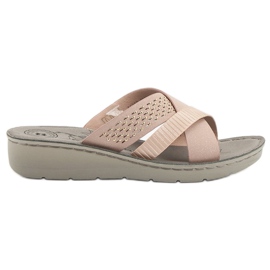 Evento Bekväma pulver tofflor rosa