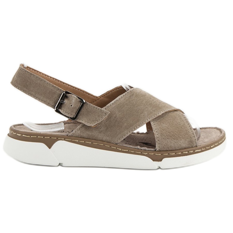 Filippo Lädersandaler på plattformen brun