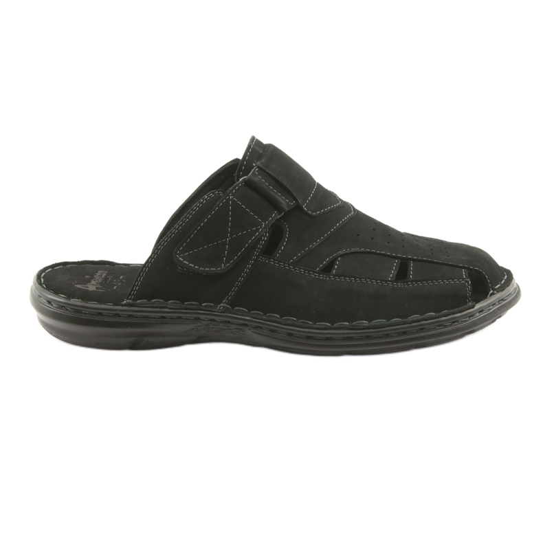 Herr tofflor ljus PU American Club CY05 botten svart