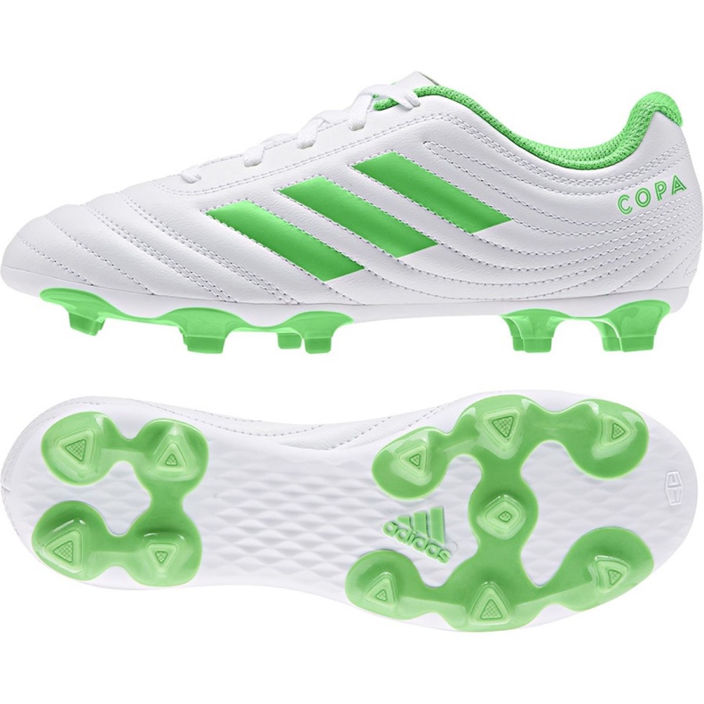 Adidas Copa 19.4 Fg Jr D98089 fotbollsskor mångfärgad vit