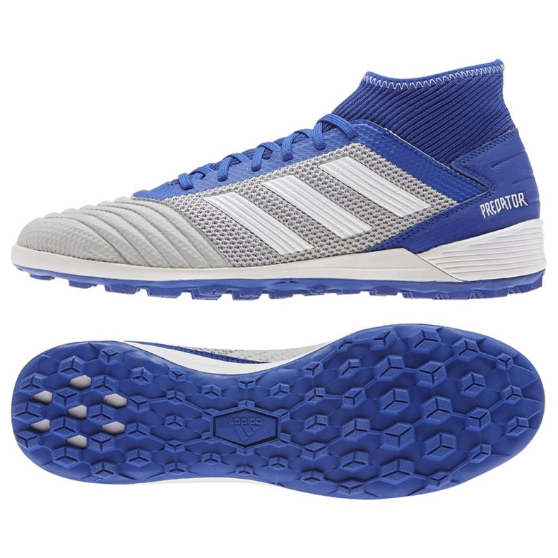 Adidas Predator 19.3 Tf M BC0555 fotbollsskor mångfärgad blå