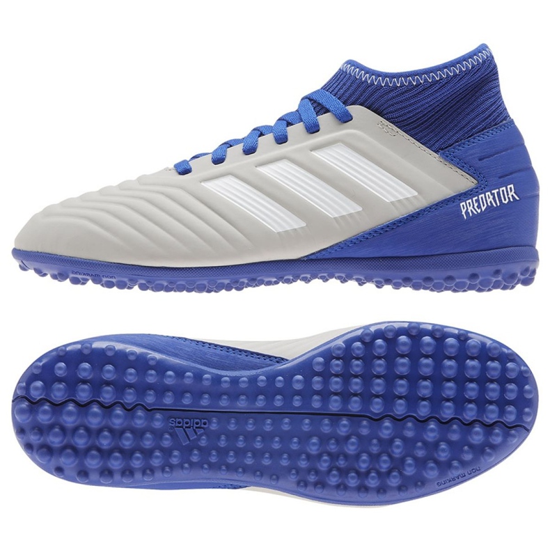 Adidas Predator 19.3 Tf Jr CM8548 fotbollsskor mångfärgad blå