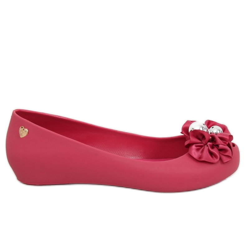 Meliski ballerinor med fuchsia rosett CK-86P Fuchsia rosa