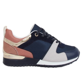Blå B-01 Blå sportskor mångfärgad marinblå