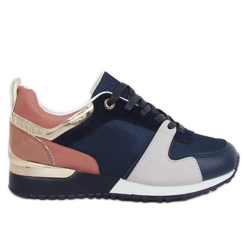 Blå B-01 Blå sportskor mångfärgad marinblå