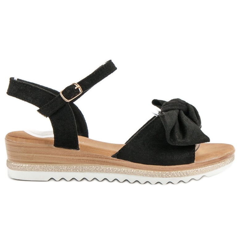 Bello Star Sandaler Med En Rosett svart