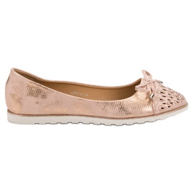 SHELOVET Casual Ballerinas gul rosa