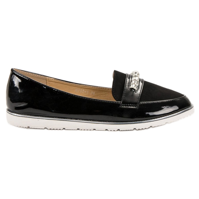 SHELOVET Svartlackerade loafers