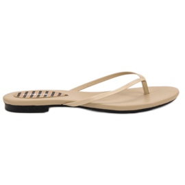 SHELOVET Klassiska flip-flops brun