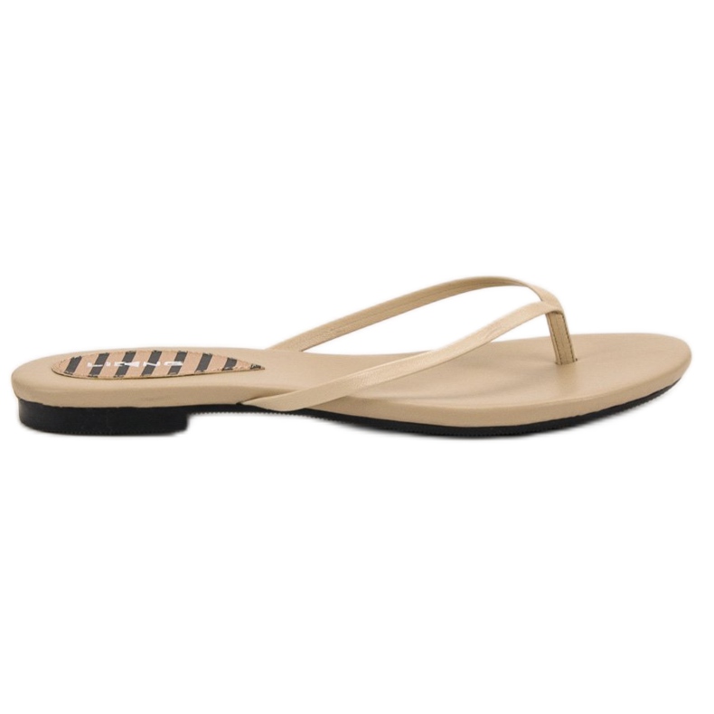 SHELOVET Klassiska flip-flops brun