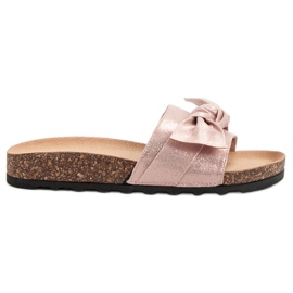 Queen Vivi Casual tofflor med glitter rosa