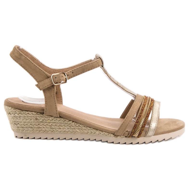 Kylie Espadrilles sandaler brun gul