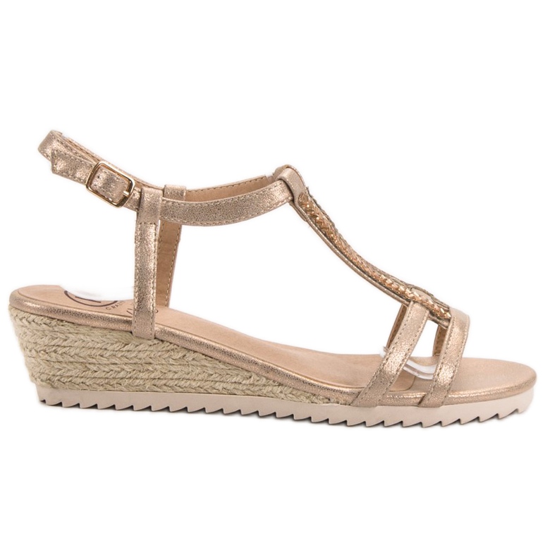 Kylie Bekväma kile sandaler gul