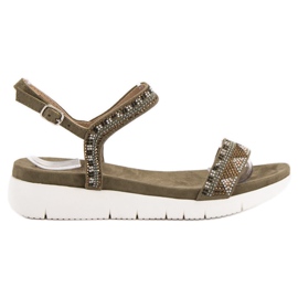 Kylie Sandaler i kaki grön