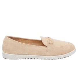 Dam beige loafers BJ600-E25 Aprikos