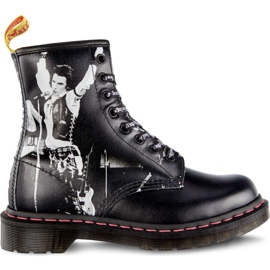 Dr. Martens 1460 Sexpistoler Vicious Black Sex Pistols Backhand Straw Grain svart