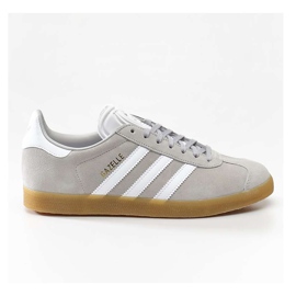 Adidas Gazelle 873 Grey Two Cloud White Gum grå