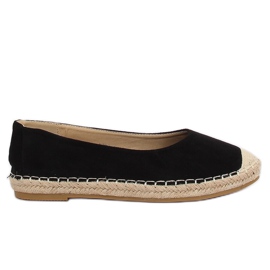 Svart ballerina espadrilles N-2980 Svart