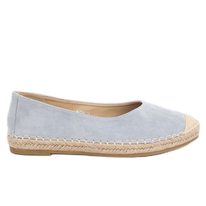 Blå ballerina espadrilles N-2980 L.BLUE