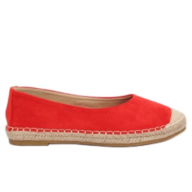 Röd ballerina espadrilles N-2980 Röd