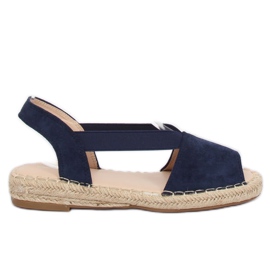 Marinblå espadriller SA-2893 Blå