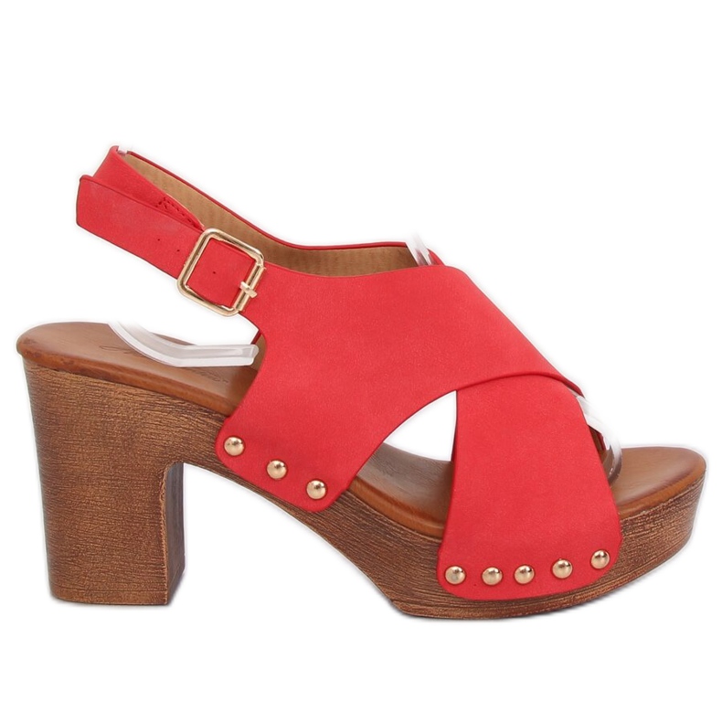 Sandaler ala röda träskor D-131 Röd