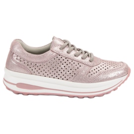 Filippo Läderbrokadskor rosa