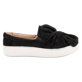 Mocka slipons med en VICES rosett svart