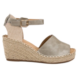 Evento Casual Wedge Sandals grå