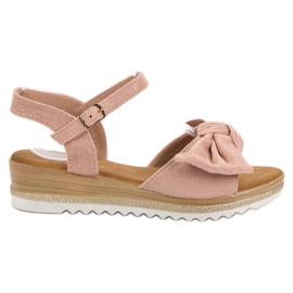 Bello Star Sandaler Med En Rosett rosa