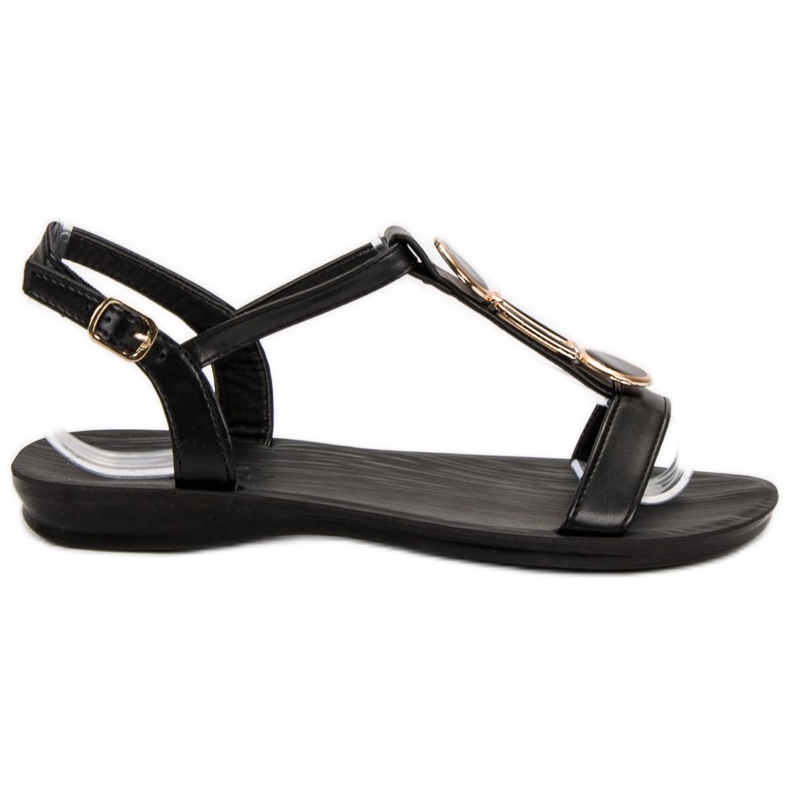 Camo Casual platta sandaler svart