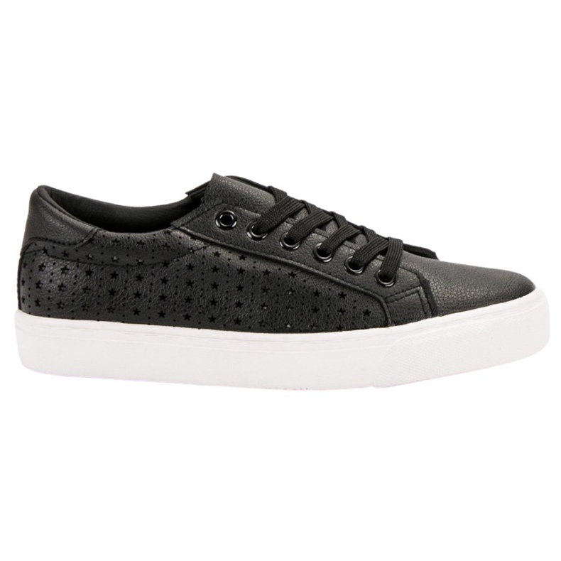 J. Star Openwork svarta sneakers