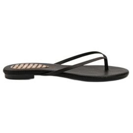 SHELOVET Klassiska flip-flops svart