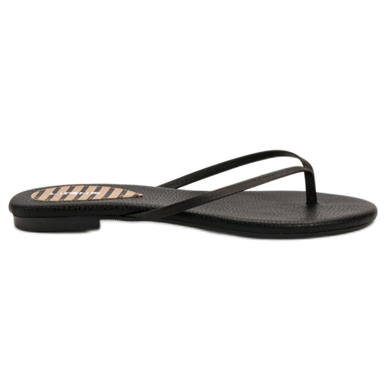 SHELOVET Klassiska flip-flops svart