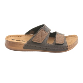 Inblu TH015 bruna tofflor för män