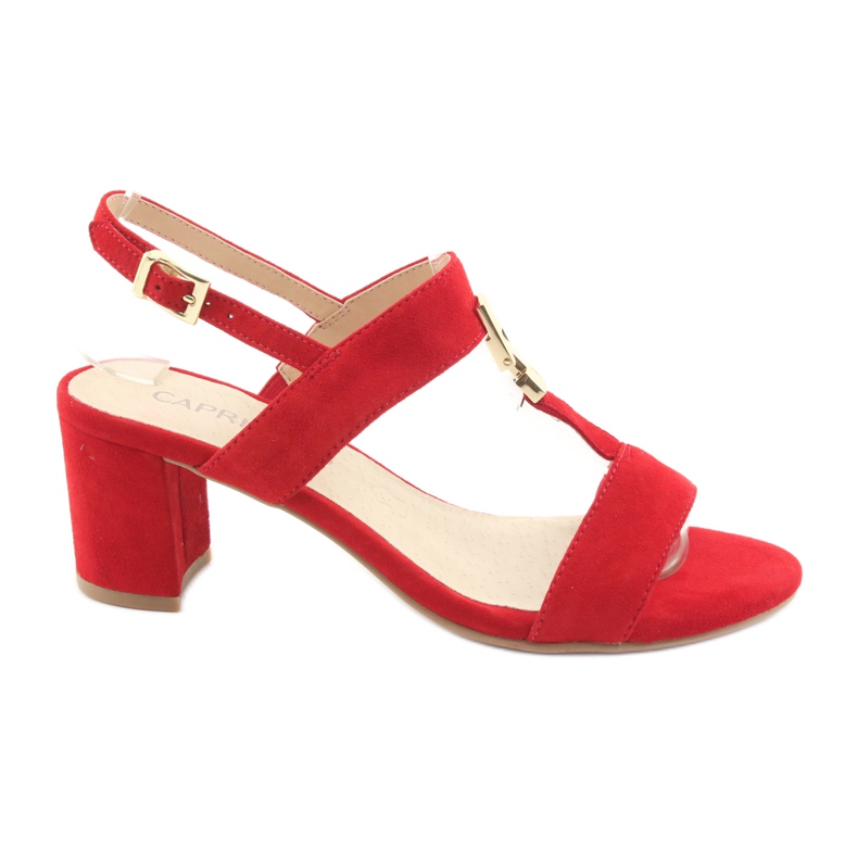 Röda Caprice 28303 sandaler på stolpen