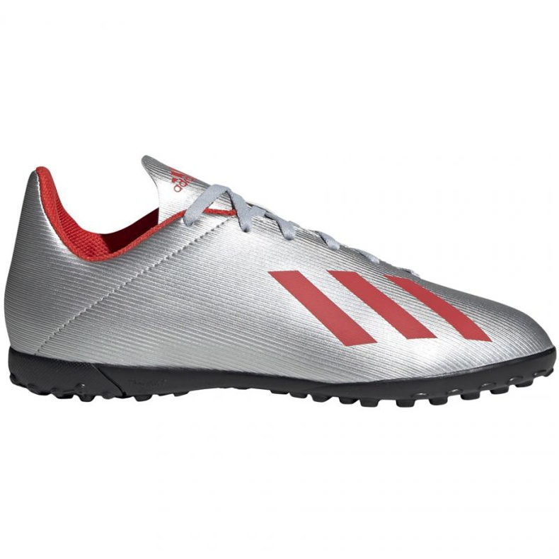Adidas X 19.4 Tf Jr F35348 fotbollsskor röd silver-