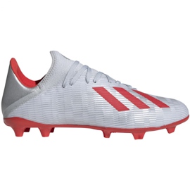 Adidas X 19.3 Fg M F35382 fotbollsskor mångfärgad silver-