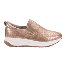 SHELOVET Golden Slip-On skor rosa