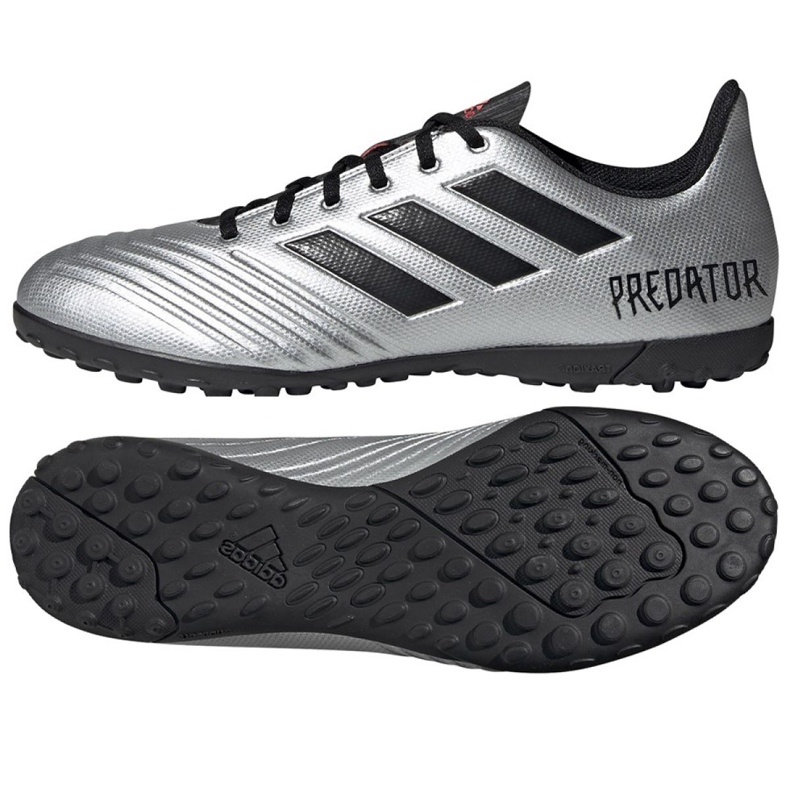 Adidas Predator 19.4 Tf M F35634 fotbollsskor mångfärgad silver-