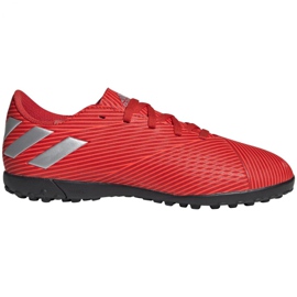 Adidas Nemeziz 19.4 Tf Jr F99935 fotbollsskor röd apelsiner och röda
