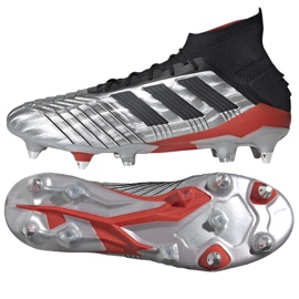 Adidas Predator 19.1 Sg M F99986 fotbollsskor mångfärgad silver-