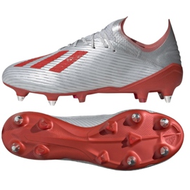 Adidas X 19.1 Sg M F35311 fotbollsskor mångfärgad silver-