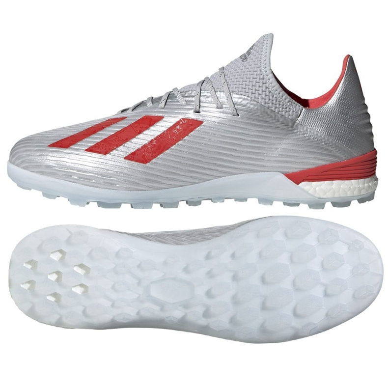 Adidas X 19.1 Tf M G25752 fotbollsskor mångfärgad silver-